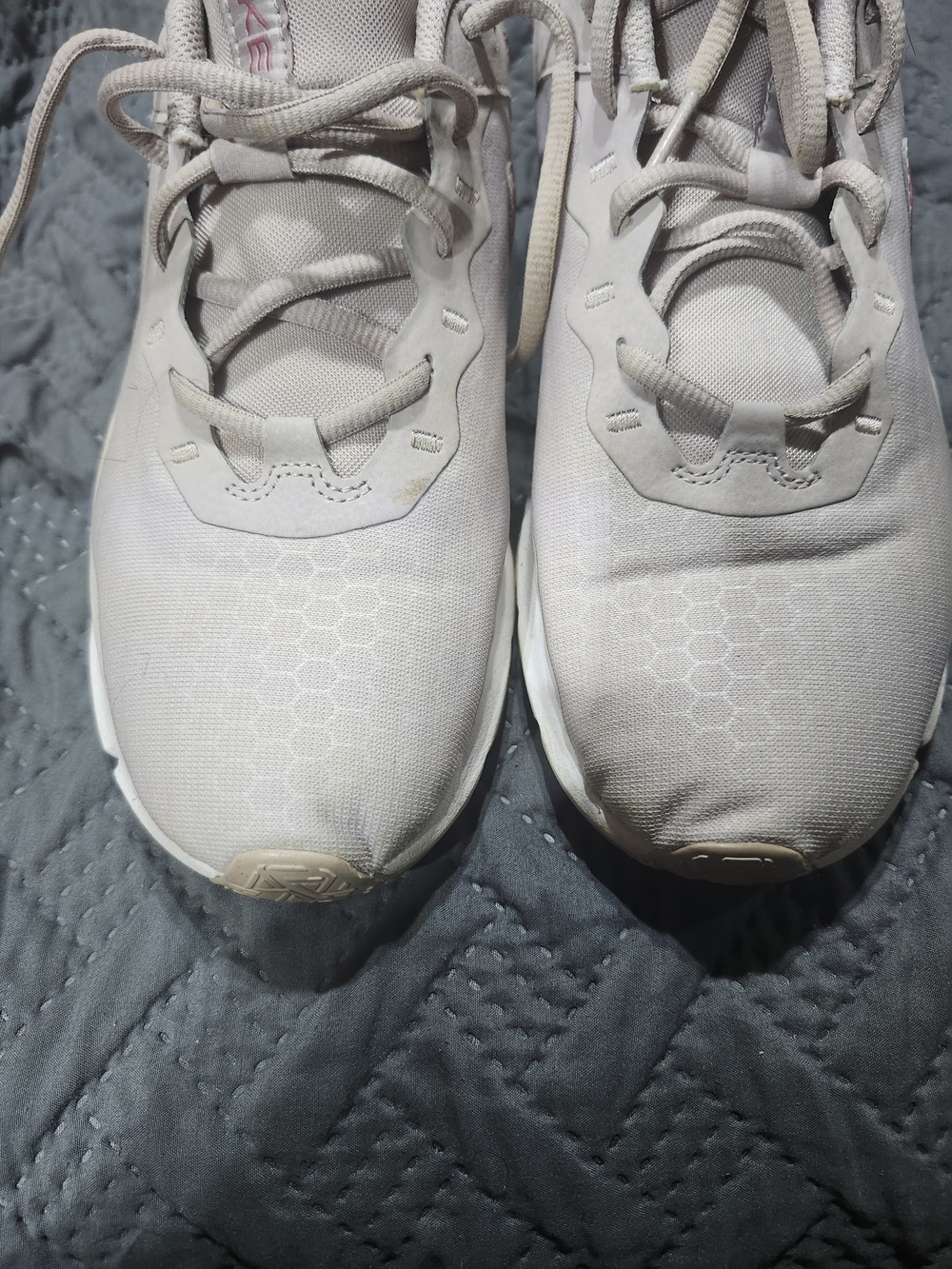 Nike Women’s Pale PinkAthletic Sneakers with Pink-Purple Swoosh - Picture 5 of 5